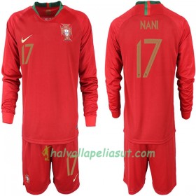 Jalkapallo Pelipaidat Portugali NANI 17 Lasten World Cup 2018 Kotipaita Pitkähihainen